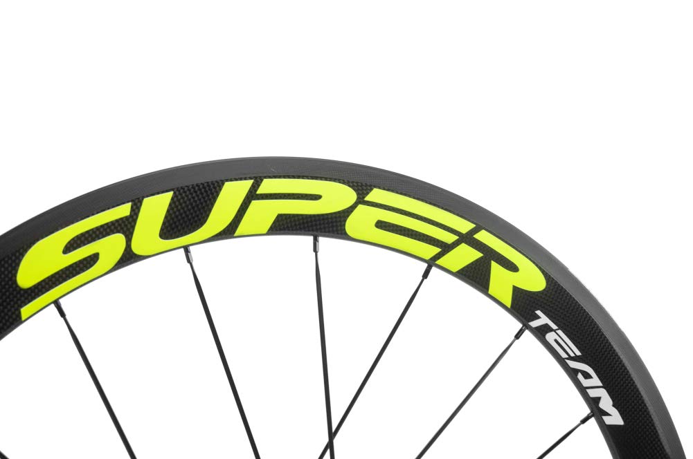 Amazon.co.jp: SUPERTEAMカーボン固定ギアホイールセット700Cトラック